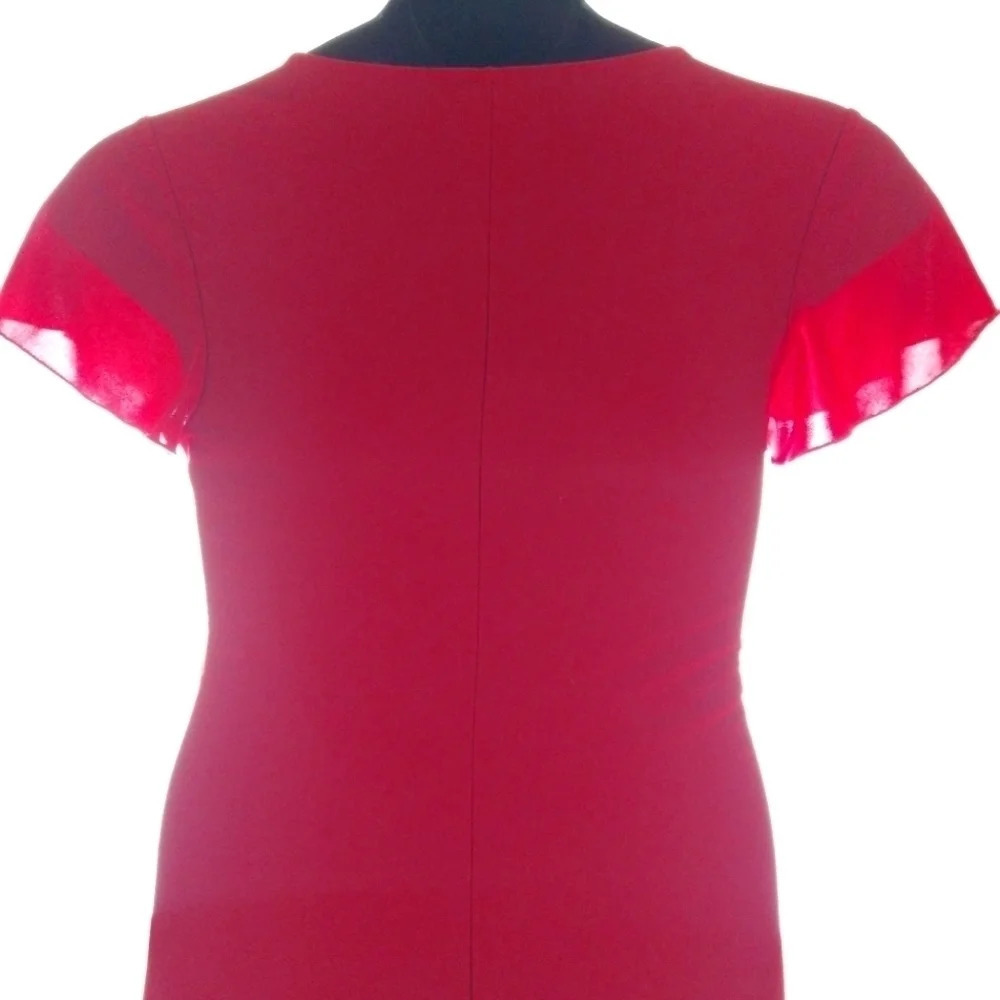 PRETTY Ruffle Red Dress, YES ❤️ - Picture 7 of 11